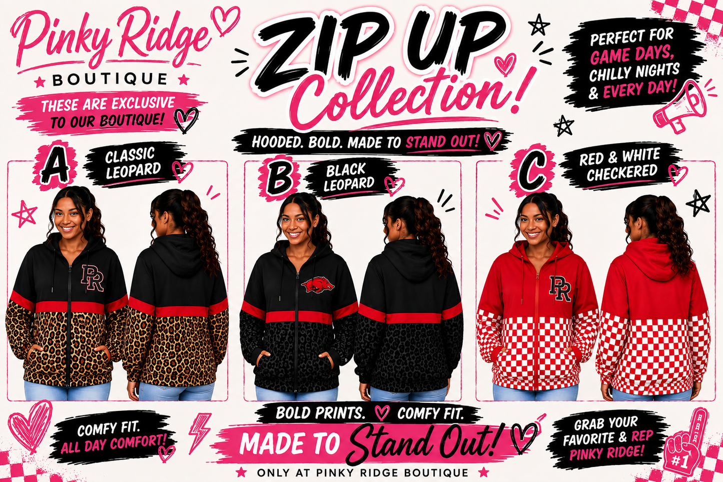 The Game Day Zip Up