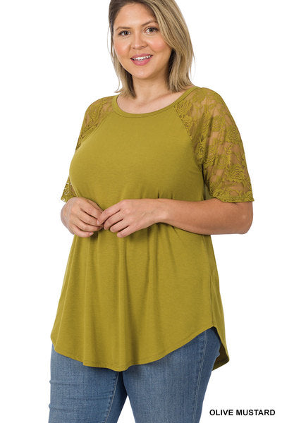 Zenana | Lace Detail Top PS