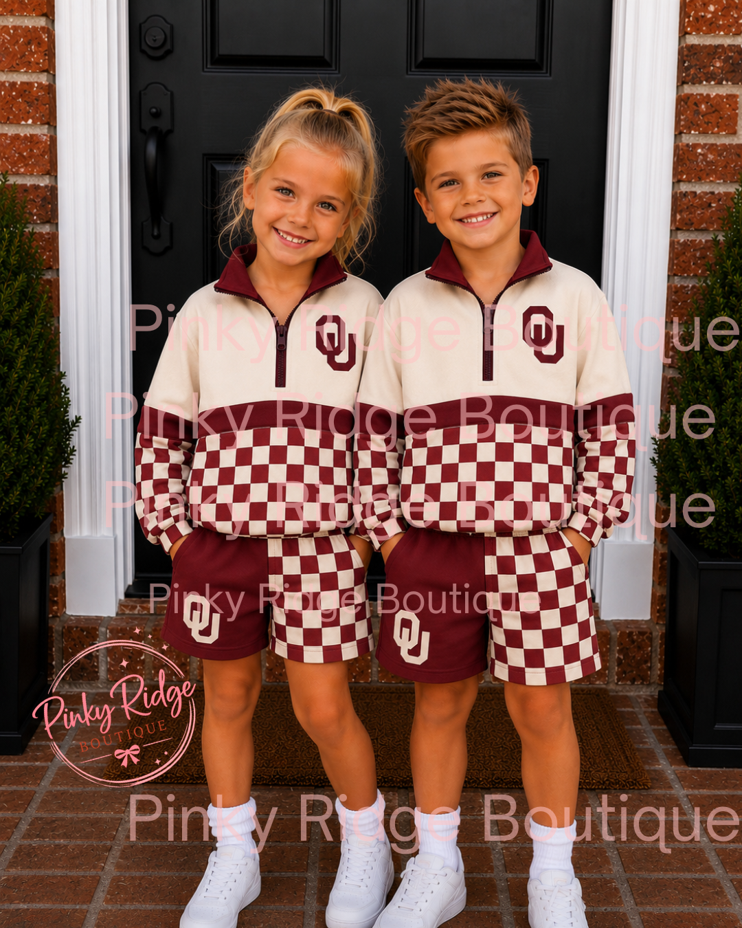 Sooners checkered | Pullover Collection