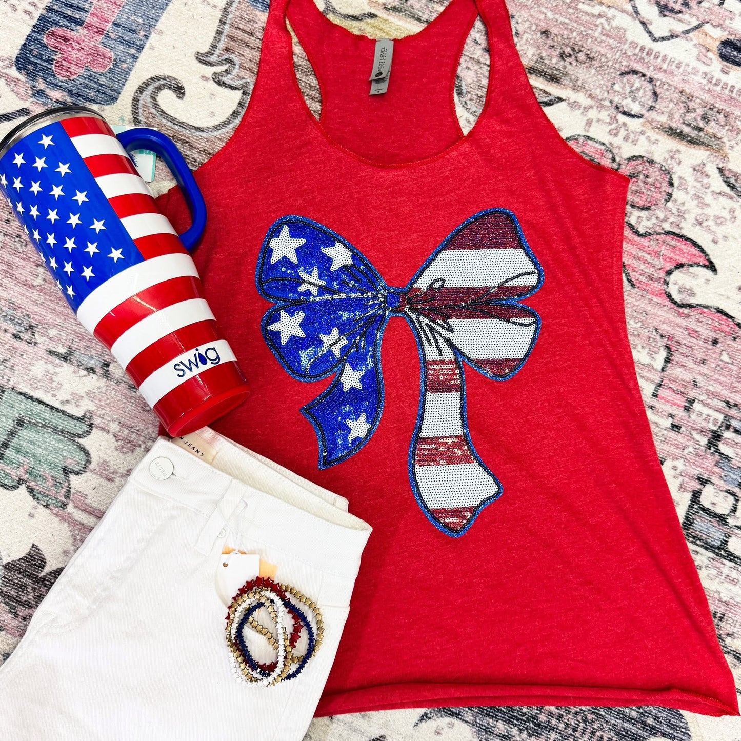 Pre-Order | USA Sequin shirt