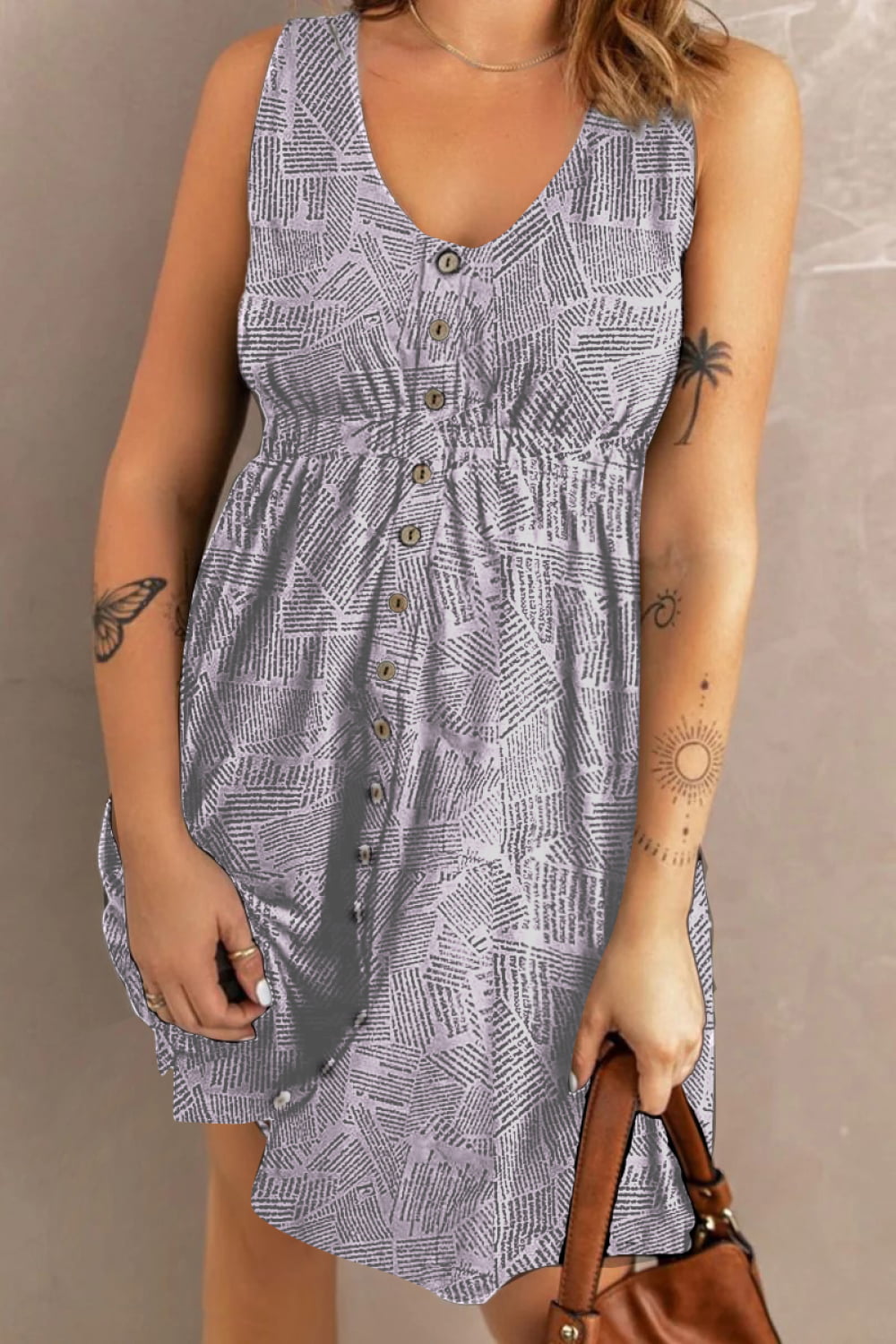 Pre-Order | Sleeveless Buttoned Magic Dress with Pockets