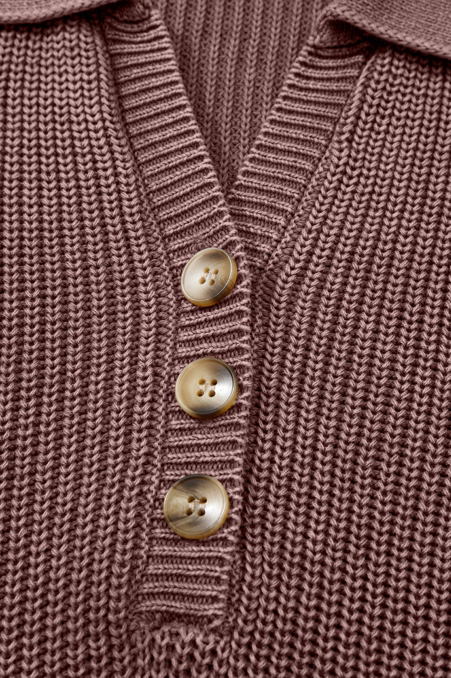 Mineral Wash Henley Knit Sweater