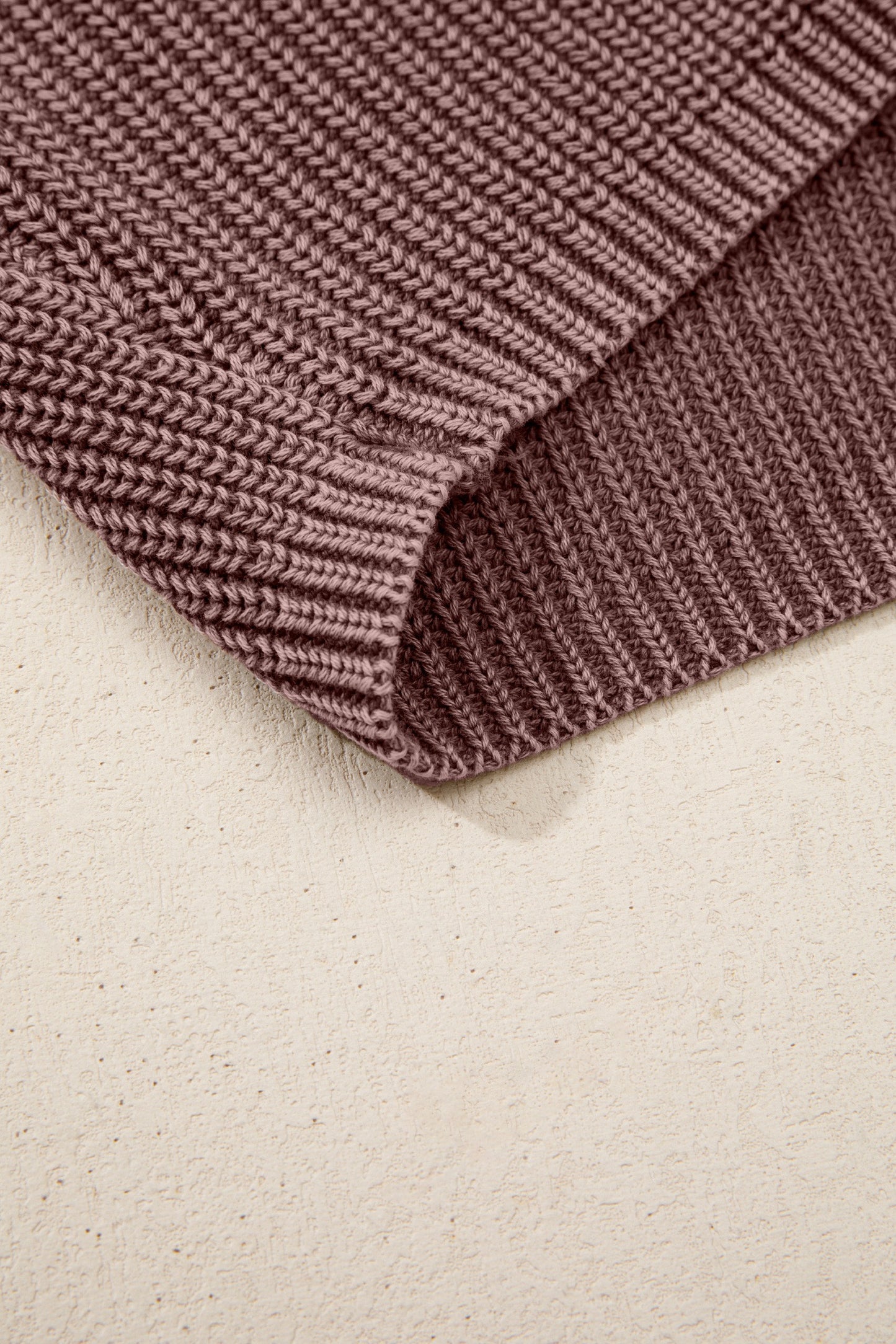 Mineral Wash Henley Knit Sweater