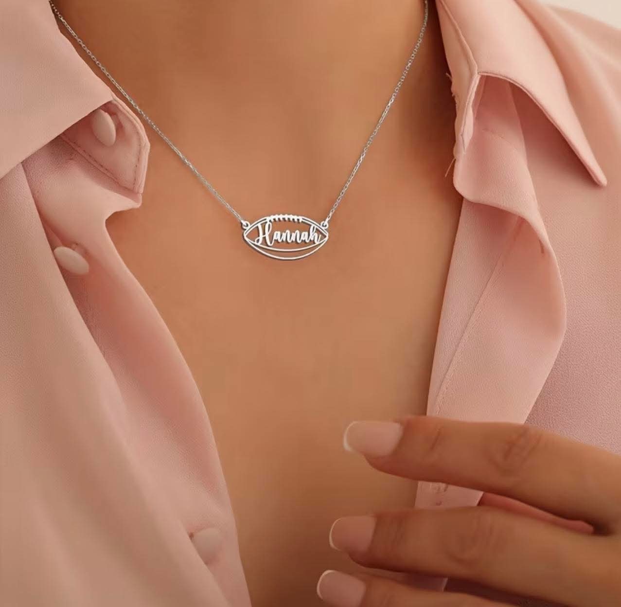 Custom Football Necklace