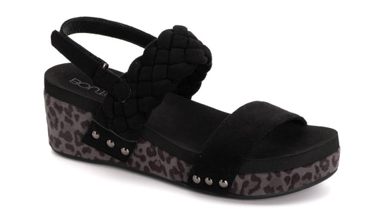 Corky’s - Pleasant Sandal - Black Suede