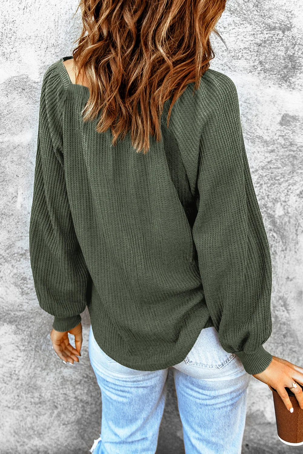Cozy Square Neck Knit Sweater – Relaxed Fit, Soft & Stylish