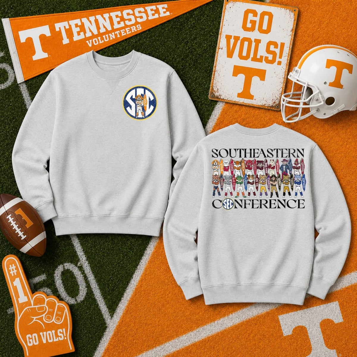 Tennessee SEC sweatshirt mockup