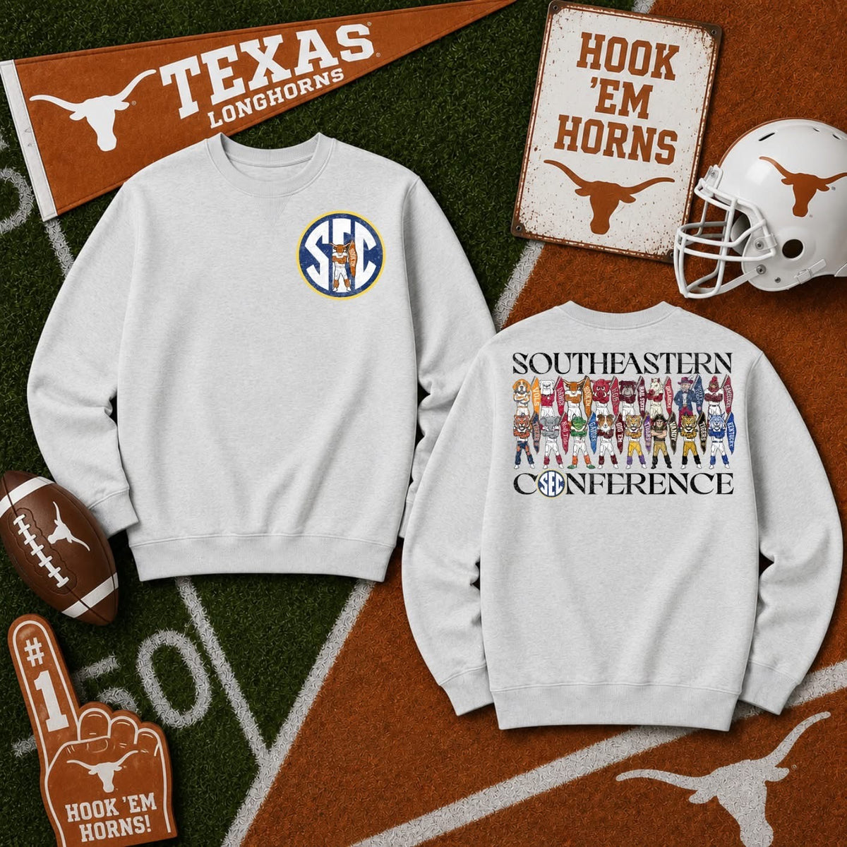 Texas SEC sweatshirt mockup